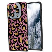 Leopard-Skin-ružičasta i zlatna folija za Samsung Galaxy S Fe za žene Muškarci Pokloni, Mekani silikonski