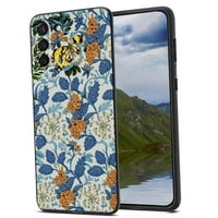 Plavo-cvjetni-william-morris-cvjetovi-leptiri-botanički-modeli-i-telefonski futrola, deginirani za Samsung