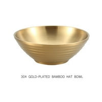 Kuhinja Ramen zdjelice od nehrđajućeg čelika zdjele izolirane zdjele za Ramen Metal Bowls dvostruka