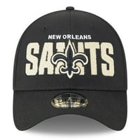 Muške nove ere Black New Orleans Saints NFL Nacrt 39 Whirty Fle Hat