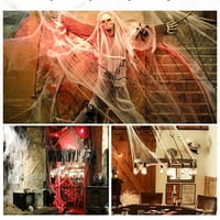 Feltree uređenje domaćeg dekora Halloween Dekoracija mjesta raspored Spider Spider Pamuk grobljeni filmski