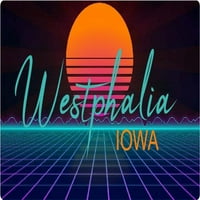 Vestfalija Iowa Frižider Magnet Retro Neon Dizajn
