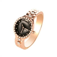 Modni par prsten za žene muškarci 14K pozlaćeni Personalizirani sat Par prsten za angažovanje nakita