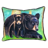 Betsy Drake ZP in. Bear & Cub Extra Veliki jastuk sa zatvaračem