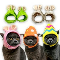 Sretan datum Cat kostim šešir Halloween Dan zahvalnosti Party Handmade Crochet Pet Turska Kostim za