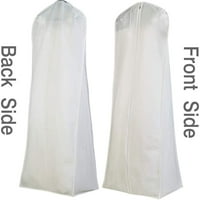 Jelly češnica viseće vjenčanica mladenka morska haljina odjeća za pokrov za pohranu za pohranu nose zip otporno na bijelo