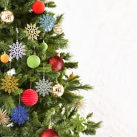 Božićni blistavi ukrasi za snježne pahulje ukrasi božićne drvce ,, set - safir