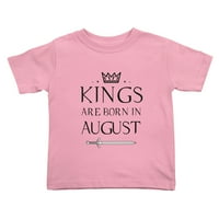 Kraljevi su rođeni u avgustu Funny majice mališane za dječake