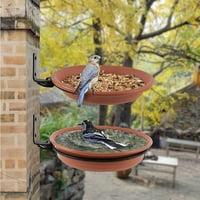 Prehranjivanje i kupanje posuda za vrtnu baštu na otvorenom visećim dovodnikom ptica
