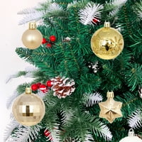 DPITYSerensio šarene božićne loptice - božićne kuglične ukrase za zabave božićne zalihe drvva