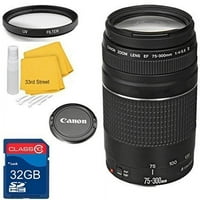 Canon EF III F 4-5. Telefoto Zoom Lens Bundle + 32GB SD kartica + UV filter + komplet za čišćenje -