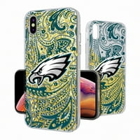 Philadelphia Eagles iPhone Paisley Design Glitter Case