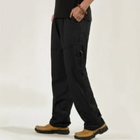 Muški duks muški modni casual labavi pamučni plus džepni džep čipke pantalone elastične struke pantalone