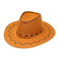 ZTTD za odrasle Casual Solid Suture Ljeto Zapadni modni kaubojski šešir Široka široka plovila za sunčanje