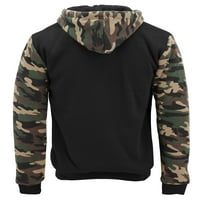 SAD muške vojske Camo zip up sherpa hoodie fleece lov na jaknu