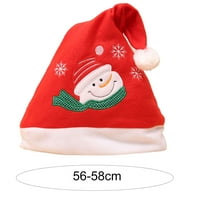 Slatki božićni izvezeni dizajn kapu crtića, rastezljiv, udoban, ukrasni, sretna nova godina kapa