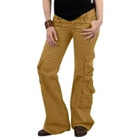 Pyju padobranske hlače za zazor za žene, Y2K niske rastopom labave hlače Srednja odjeća preveliki baggy