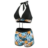 Ženski kupaći kostimi Bikini postavlja visoke četverove za kupanje visokog struka