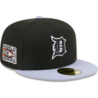 Muška nova era Black Detroit Tigers bočna mrlja 59fifty ugrađeni šešir