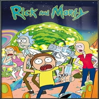 Rick i Morty - uokvirena TV emisija poster
