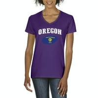 - Ženska majica s kratkim rukavima V-izrez - Oregon