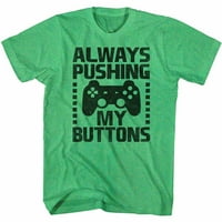 Gamersko društvo uvijek gura moje majice gumba