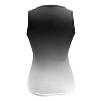 Amousa Womens Colock Block Tie-Dye Rezervoar bez rukava Ležerne prilike Basic Cami Shirts Tops Rezervoari