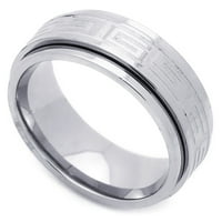 Udobnost za ventilaciju od nehrđajućeg čelika Grčki ključ za vjenčani prsten
