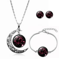 Yubnlvae narukvice za naušnice za mamu za ogrlicu Bracele Moon Pokloni Constellati na sadašnjem ženskom
