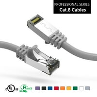 10ft Kat. S FTP Ethernet mrežni kabel sivi 26AWG, pakovanje