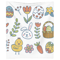 DICASSER Usched zečevi i jaja ćebe sa jastukom s jastukom simpatičnim udobnim mekim ćebadima za dnevni