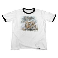 Divlje životinje Divlje životinje Nature Tigrovi izbliza majica za odrasle Ringler Thee
