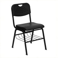 Scranton & Co Plastična stolica za slaganje u crnom