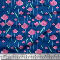 Soimoi pamuk poplin tkanina odlazi i cvjetne isječke umjetničke tkanine otisci sa dvorištem širom