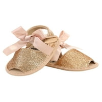 Calsunbaby novorođenčadi Djevojke sandale luknot ukras Mekana potplata prozračne cipele za novorođene