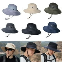 Ribarski šešir mrežice široki šešir disku prozračan planinarenje boonie šešir za sunčanje