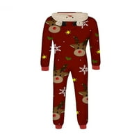 Božićna porodična podudaranje ROMPER JUMPSUIT Xmas Pijamas set za odrasle dječje s kapuljače