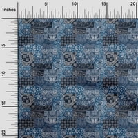 Onuone svilena tabby srednja plava tkanina patchwork tkanina za šivanje tiskane plafne tkanine pored