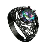 Prsten za žene Šareni kamen nakit za rođendan prijedloga za prijedlog za angažman za angažman ženski