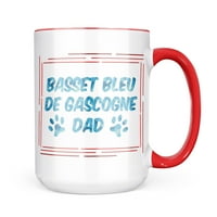 Neonblond Dog & Cat Dad Basset Bleu de Gacogne Šolo poklon za ljubitelje čaja za kavu