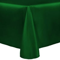 Ultimate Tekstil Reverzibilni Shantung Satin - Majestic Oval Stolcloth - za kućne trpezaljke, Smaragd