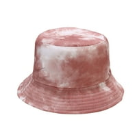 IOPQO kašika šeširi za žene dvostruka bočna pakirana ljetna plaža sunčeva šešir MENS TIE-DYE kašika
