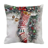 Božićni ukrasi Božićni navlake Set serije Custus Cover Custom patentni kvadratni jastučnica Yutnsbel