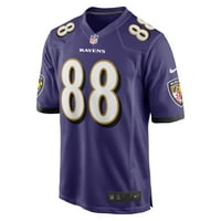 Muški Nike Charlie Kolar Purple Baltimore Ravens igrač igrača Igra