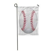Softball bejzbol je u bijelom crvenom ubodu kuglični vrt za zastavu Dekorativna zastava kuće baner