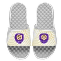 Muški Olide White Orlando City SC Line Slide Sandals