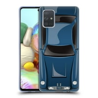 Dizajn glave Classic Cars Steel Blue Soft Gel Case kompatibilan sa Samsung Galaxy A