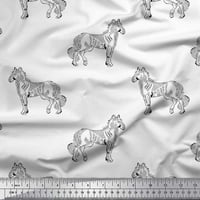 Soimoi pamučna kambrična tkanina konja konja štampana tkanina od dvorišta široka