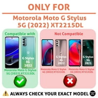 Razgovor s tamnim futrolom Kompatibilan za Motorola Moto G Stylus 5G, zaštitni ekran stakla ukljn, smiješan