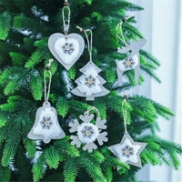 Miayilima Božićni ukrasi Božićne ukrase drvca Viseći plišane privjetnike pogodne za božićne ukrase porodične